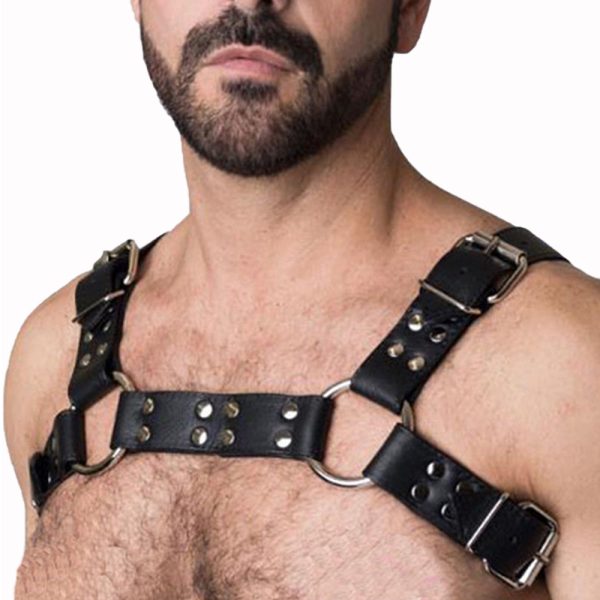 men's leather binding belt nightclub performance clothing bar party supplies binding binding belt sex toys - Image 5