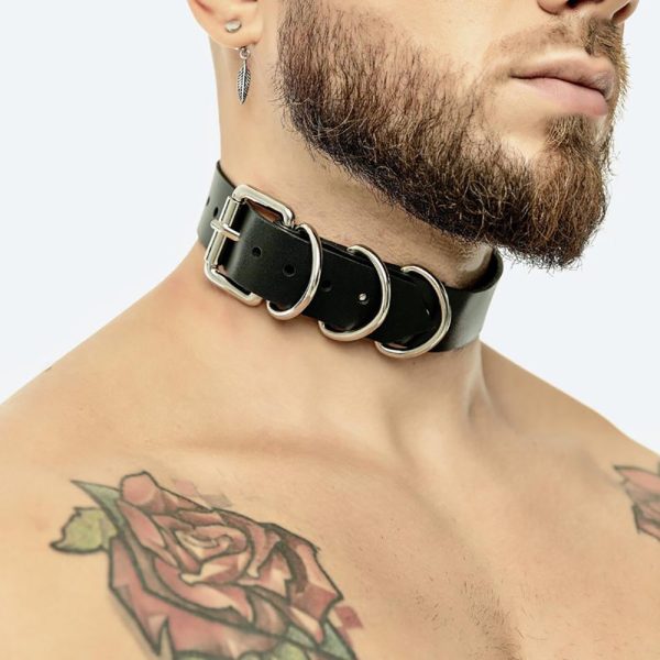 Men's wear leather binding clothes bar party performance clothes sm binding adjustable strap binding belt - Image 10