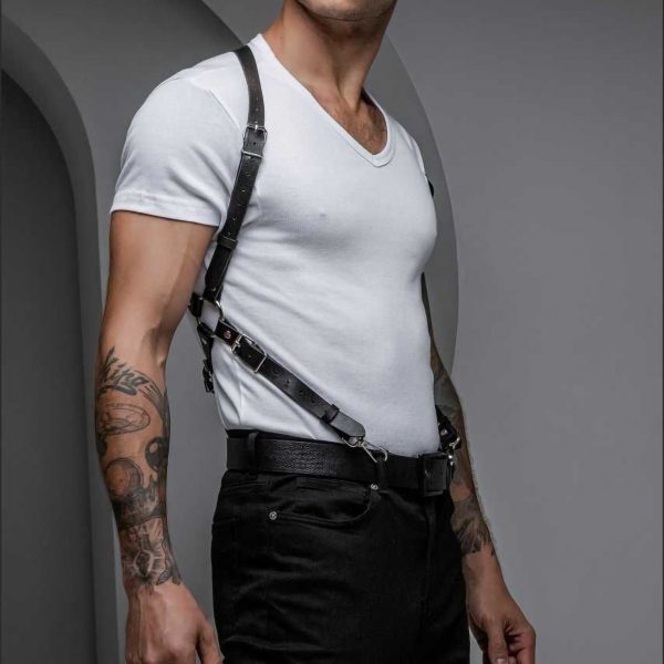sm men's sexy leather strap sexy leather suspenders strap binding conditioning toys spot - Image 2