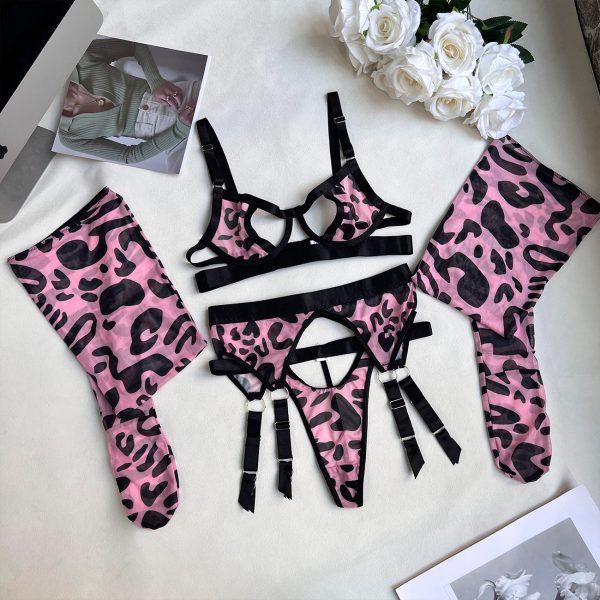 DIER European and American Zebra Pattern Sexy Intimates New Zebra Pattern Sexy Intimates Sexy Kit - Image 6