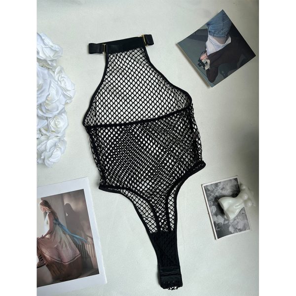 DIER European and American sexy fishnet women's sexy underwear fishnet fabric - Image 6