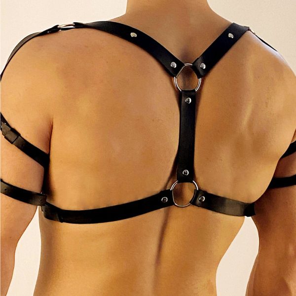 sm men's sex leather bondage strap leather goods sex aids sm conditioning supplies spot - Image 4