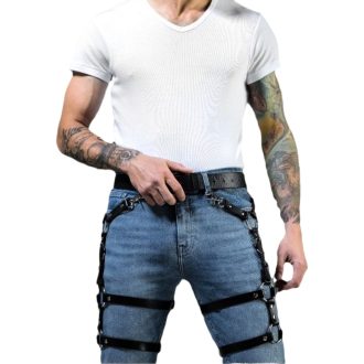 Factory Hot Sale men's sm adult supplies leather sex binding clothes couple sex supplies leg binding toys