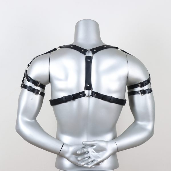 sm men's sex leather bondage strap leather goods sex aids sm conditioning supplies - Image 4