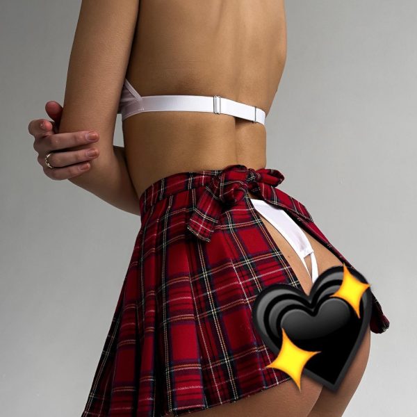 DIER teacher cosplay naughty dress see-through skirt mesh underwear jk uniform clothes playful underwear fun bra - Image 5