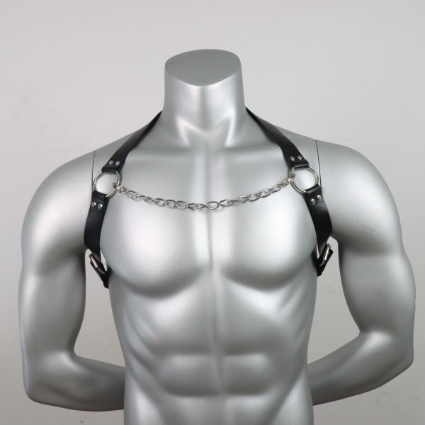 sm Amazon popular punk binding belt personality trendy chain leather chest strap support one-piece delivery - Image 6