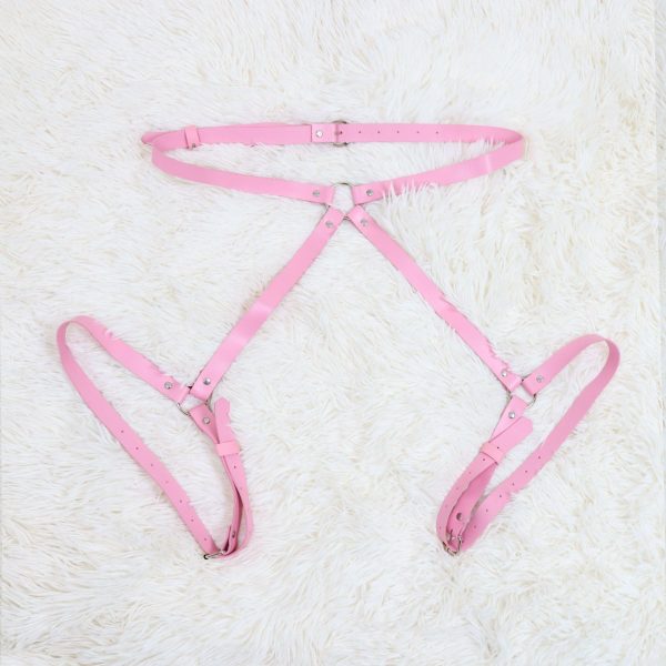 European and American sexy leather strap sexy personality leather body binding belt female wear adult sex equipment batch - Image 3