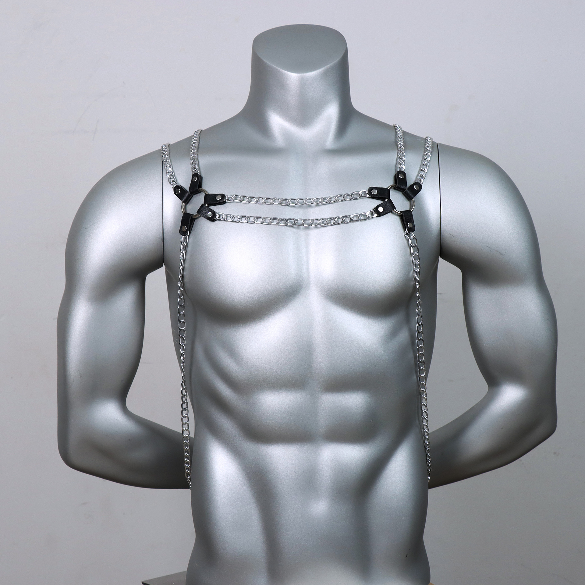 sm Men's Sexy Body Chain Sexy Bondage Sex Wear Equipment Flirting and Training Props Spot - Image 6