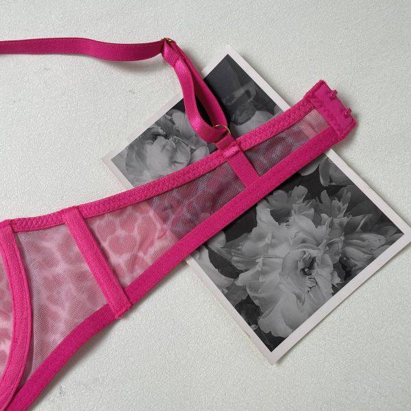 DIER Sexy Leopard Print Intimates French Bra Ultra-thin Mesh Sexy Suit Perspective Вопа - Image 10