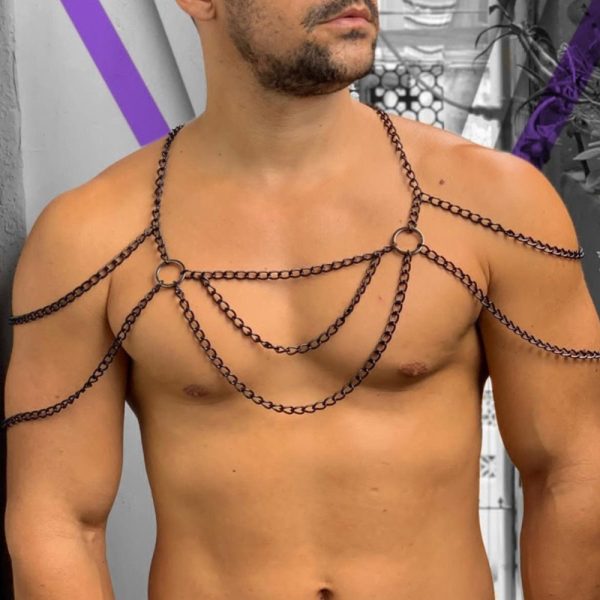New  jewelry exaggerated design sense tassel chain body chain personality fashion variety of hip-hop shoulder neck chain - Image 9