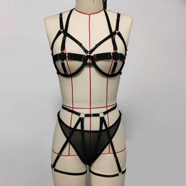 Deserte Copy Strap Stitching Perspective Slim Sling Sexy Kit Set - Image 5