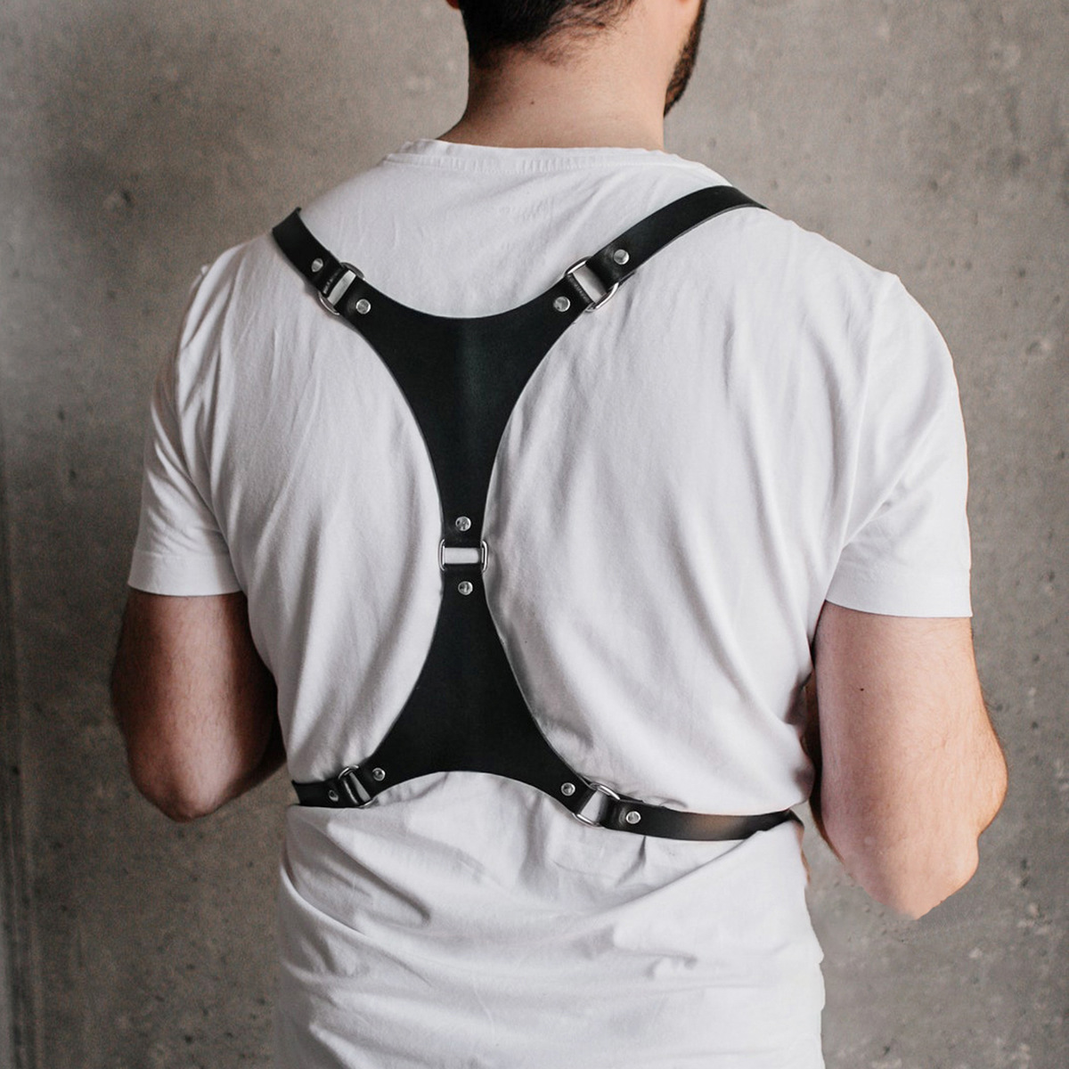 sm men's sexy leather bondage strap sex wear toys alternative flirting flirting props spot - Image 3