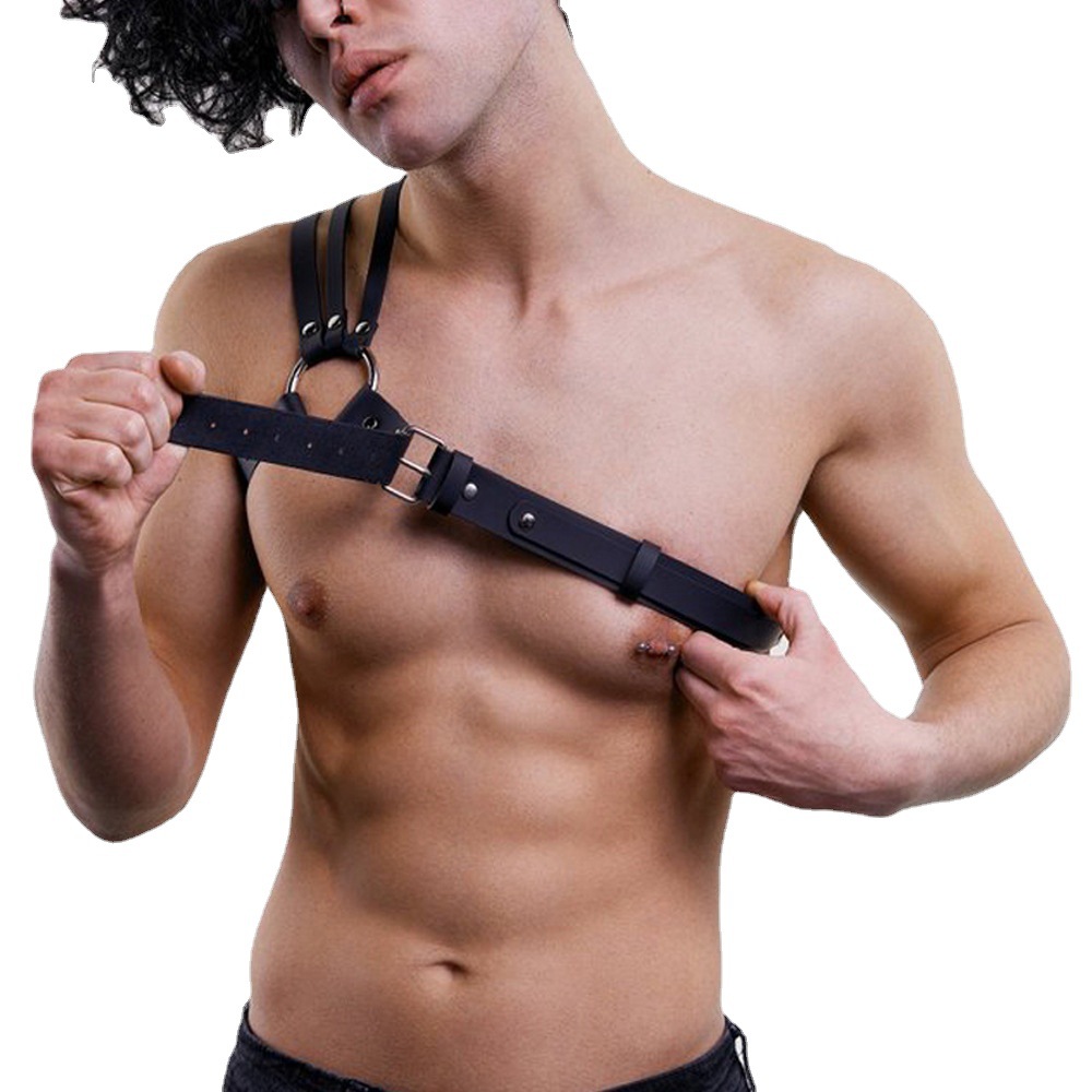 sm men's sexy leather strap men's wear sexy alternative training sex toys spot - Image 5