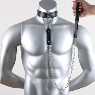 hot men's bar fun bondage clothing leather shoulder strap supplies alternative macho performance sm props