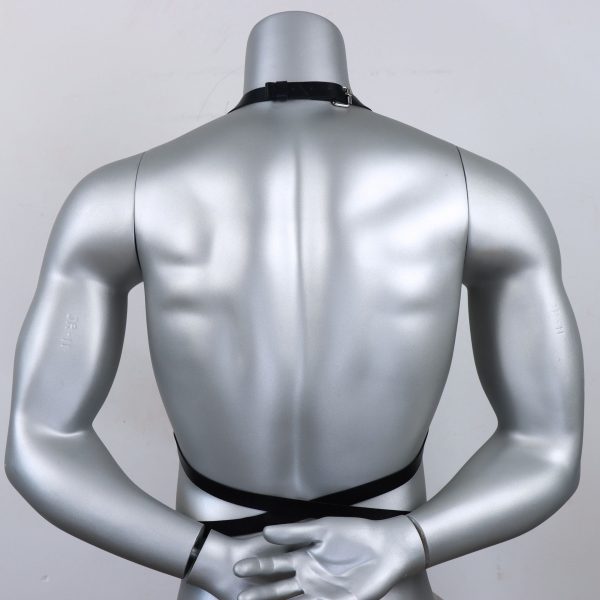 Men's sexy leather body strap SM fun binding sex tools stage wear props - Image 3