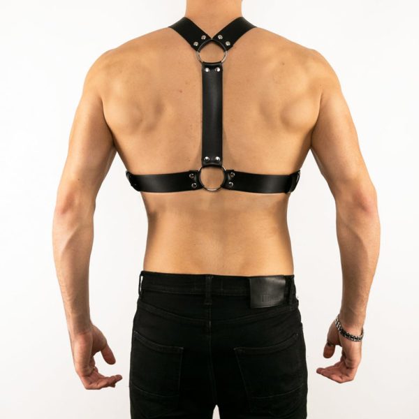 Men's Sex Leather Shackle Strap Hollow Tie Adult Sex Props Wear Body Shackle Clothes Spot - Image 4