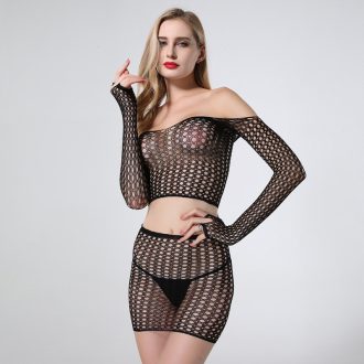 New sexy hollow transparent passion suit women tease net underwear sexy uniform temptation Europe and the United States wholesale