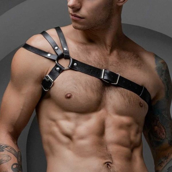 Hot Selling Trendy Men's Leather Belt Body Restraint Shoulder Strap Restraint Diablo Style SM Sexy Leather Strap - Image 12
