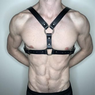 SM Sex Leather Bind Belt  Supplier Trendy Men's Belt Body Restraint Shoulder Belt Strap Bound Diablo