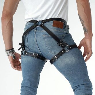 Adult products leather sexy binding clothes manufacturers hot selling men's sm couple sex products leggings binding toys