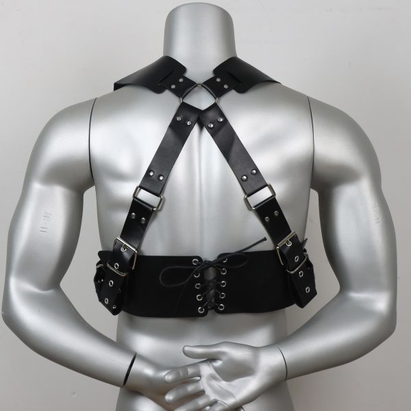 SM adult products Men's fastening General belt adult products wear restraint belt thick leather clothing - Image 4