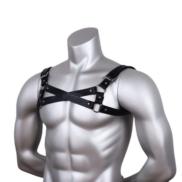 Adult products  men's sexy leather binding strap PU leather sex products binding binding strap - Image 6