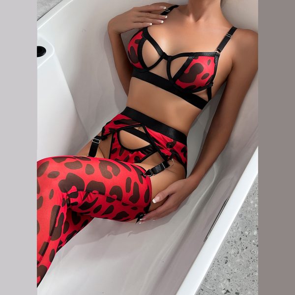 DIER European and American Zebra Pattern Sexy Intimates New Zebra Pattern Sexy Intimates Sexy Kit - Image 4