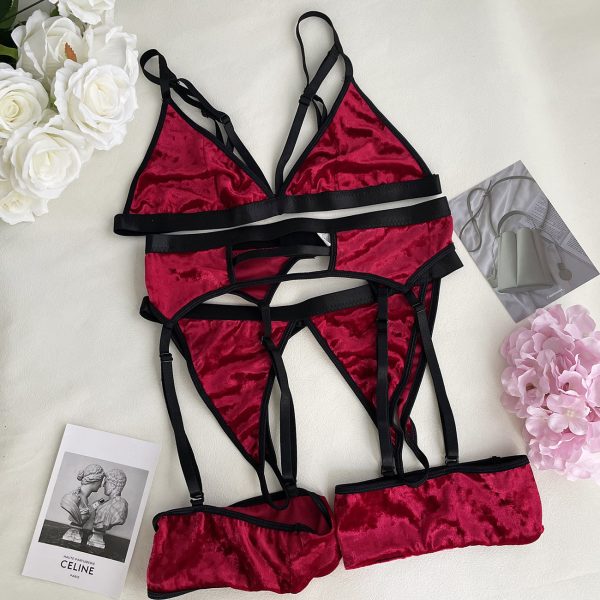 Deer New    Spring and Summer Women's Multi-color Perspective Lace Lace Fun Set - Image 13
