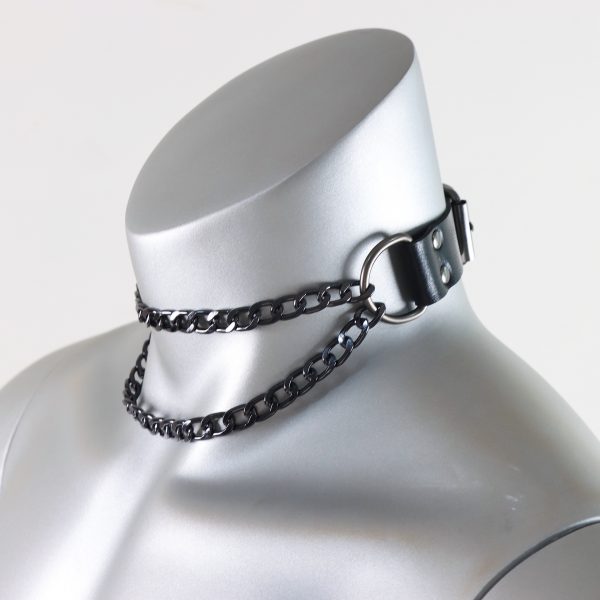 Amazon men's sexy leather strap SM fun binding props stage performance wearing props - Image 6