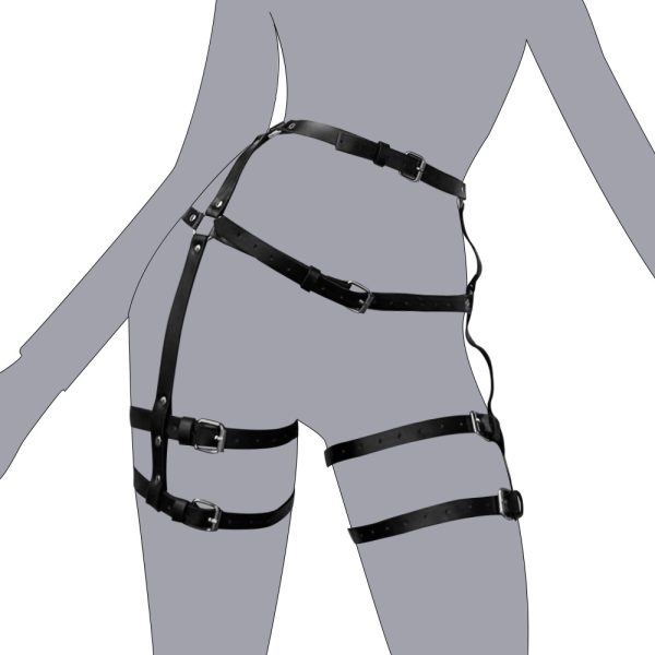 European and American Cross-border Girls Smuting Lower Body Bondage Clothes Personalized All-match Decorative Leg Jacket for Performance Bar Dancing Belt - Image 3