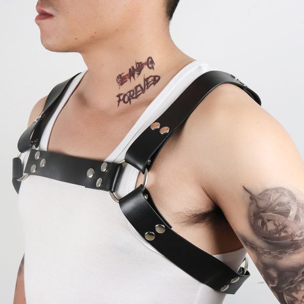 sm men's sexy leather strap male toy sex tool alternative flirting stage performance props - Image 4