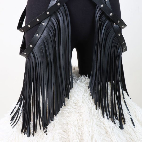 New AliExpress  hot all-match leather tassel restraint belt decorative personality performance skirt - Image 4