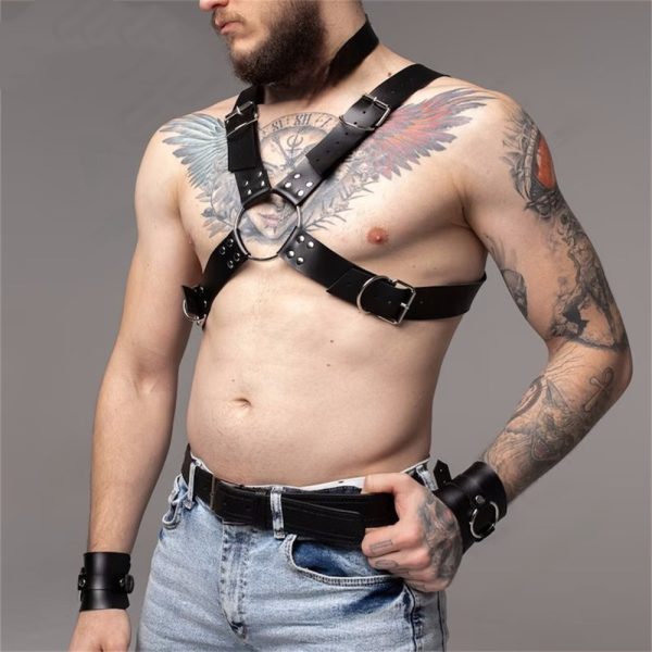 adult sex toys men's binding clothing leather flirting clothing alternative binding props - Image 4