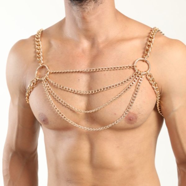 Men's Sexy Body Chain sm Sex Wear Chain Hollow Out Sexy Bundle Flirting Props Body Chain - Image 14