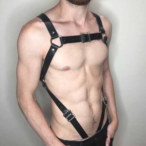 Hot Selling Trendy Men's Leather Belt Body Restraint Shoulder Strap Restraint Diablo Style SM Sexy Leather Strap - Image 10
