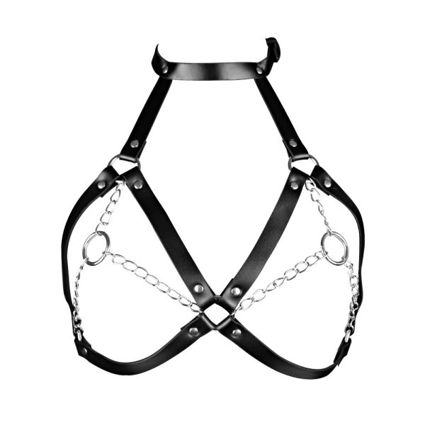 Women's aluminum chain strapless restraint clothing source factory fashion sm supplies flirting leather sex toys with chain - Image 6
