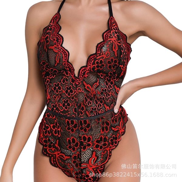 European and American Nightclub Women's Lace Perspective Sexy Lace jumpsuit - Image 18