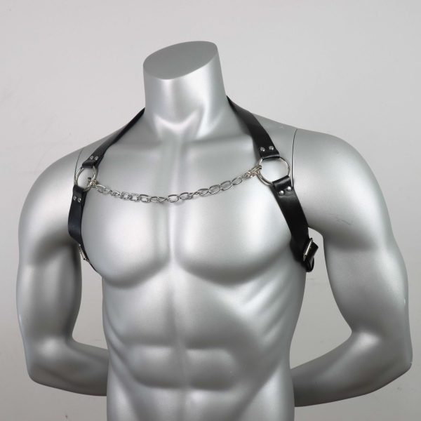 sm Amazon Explosive Punk Strap Belt Personalized Trendy Chain Leather Chest Belt Men's Sex Leather - Image 5