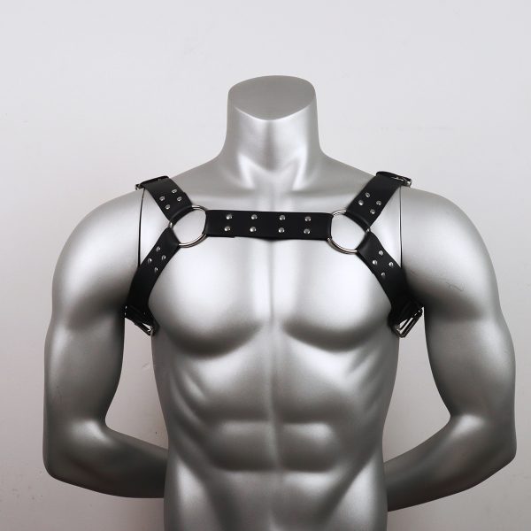 men's leather binding belt nightclub performance clothing bar party supplies binding binding belt sex toys - Image 2