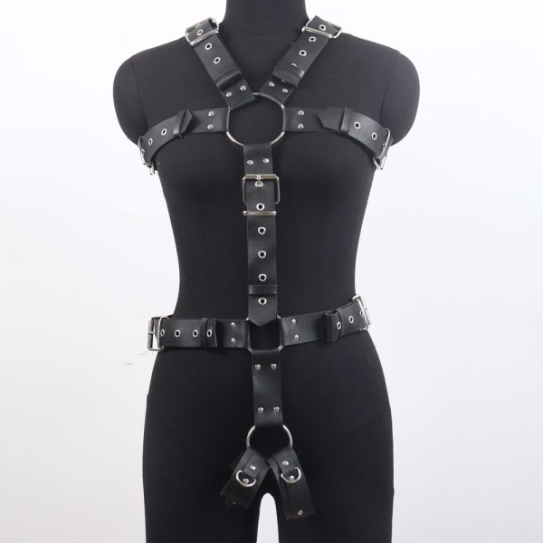 men's fun body restraint belt sm sex wear flirting conjoined nightclub stage performance props - Image 4