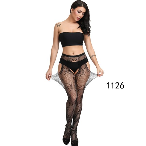 Sexy Lace Garter Set Women's Sexy Silk Stockings Temptation Transparent Garter Stockings with Socks Large Size - Image 43