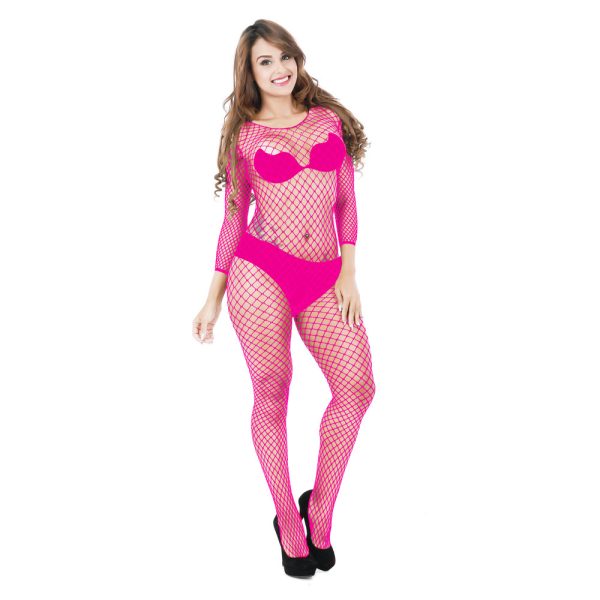 conjoined open file new sexy net clothes hollow sexy temptation sexy long sleeve big net perspective w256 - Image 4