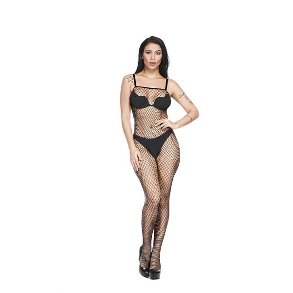 European and American sexy lingerie sexy sling large mesh leak milk 115 - Image 3