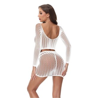 Fun stockings mesh one-piece wrap hip skirt Europe and the United States sexy underwear w510