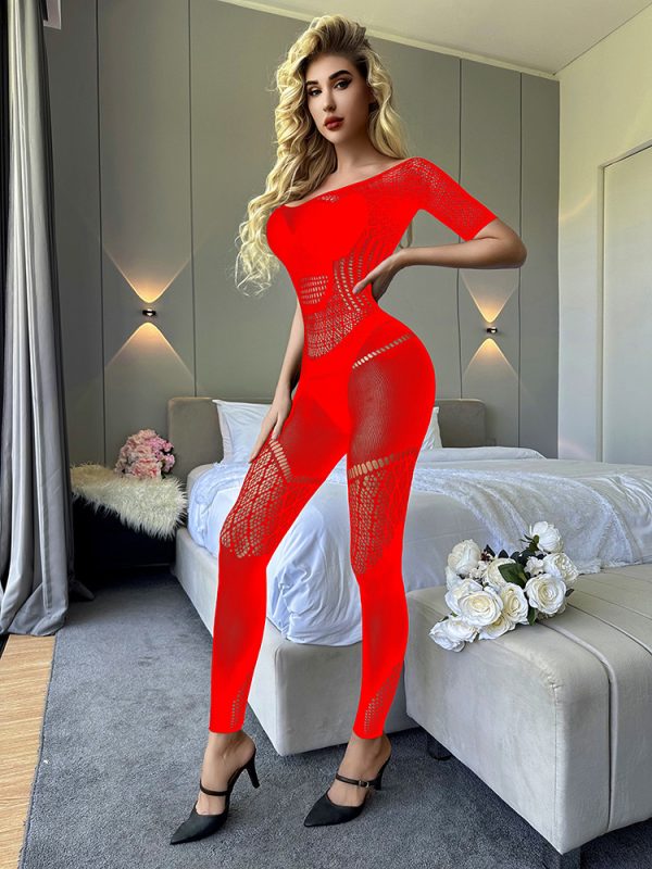 Conjoined sexy underwear Europe and the United States hot sexy pajamas base transparent passion net clothing K253 - Image 7