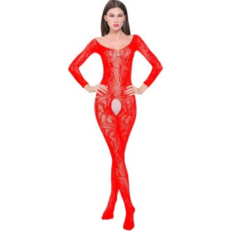 New European and American conjoined mesh clothes big dragon pattern open file free sexy underwear