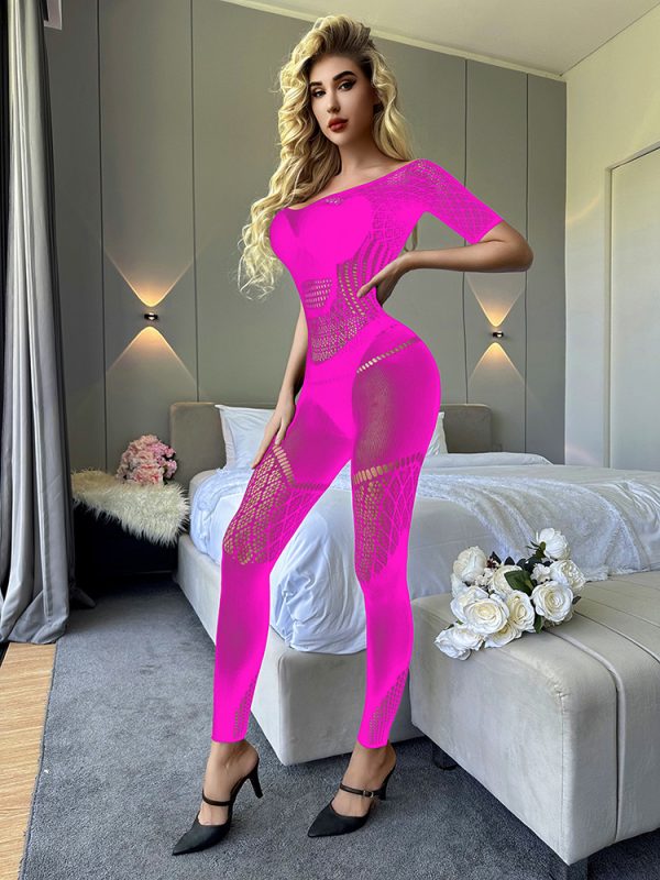 Conjoined sexy underwear Europe and the United States hot sexy pajamas base transparent passion net clothing K253 - Image 9
