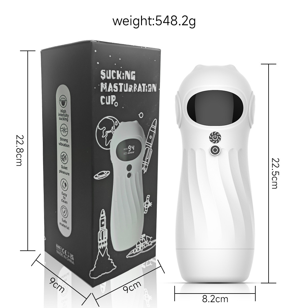 Meow Star Aircraft Cup: Vibrating Sucking Masturbator for Men - Image 5