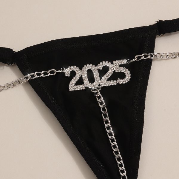 2025 New Year Rhinestone G-String Body Chain: Sexy Nightclub Panties - Image 4