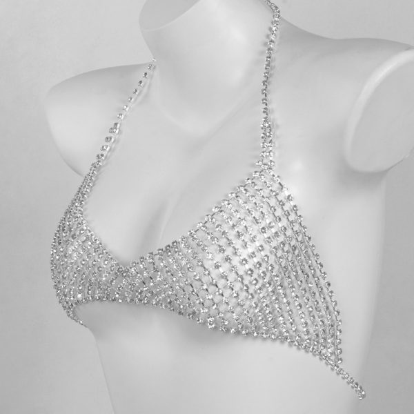 Diamond Body Chain Bra: Sexy Rhinestone Bikini Jewelry for Women - Image 2